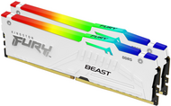 Kingston 32GB 5600MHz DDR5 Fury Beast White RGB AMD EXPO CL36 DIMM (Kit of 2x16GB) - KF556C36BWEAK2-32