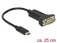 Delock Adapter, USB Type-C > 1 db soros DB9 RS-232