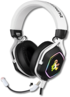 KONIX - DUNGEONS & DRAGONS "Rainbow" 7.1 Fejhallgató Vezetékes Gaming Stereo Mikrofon, Fehér-Fekete