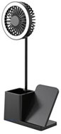S-Link Asztali Ventilátor - SL-M9055 (Wireless charge 10W, fekete)