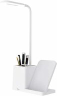 S-Link Asztali lámpa -SL-M9054 (Wireless töltő 10W, fehér)