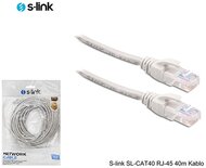 S-link Kábel - SL-CAT40 (UTP patch kábel, CAT5e, szürke, 40m)