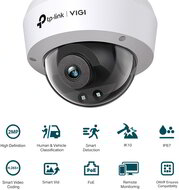 TP-LINK VIGI C220I (4mm) 2MP kültéri H.265 IP30 Smart Detection IR Dome Network Camera