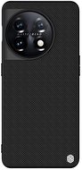 NILLKIN TEXTURED műanyag telefonvédő (érdes felület, közepesen ütésálló, szilikon keret, 3D minta) FEKETE - OnePlus 11 5G