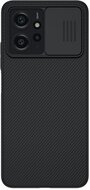 NILLKIN CAMSHIELD műanyag telefonvédő (szilikon keret, közepesen ütésálló, kamera védelem, csíkos) FEKETE - Xiaomi Redmi Note 12 4G