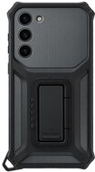 SAMSUNG műanyag telefonvédő (közepesen ütésálló, dupla rétegű, gumírozott, asztali tartó funkció) TITÁN Samsung Galaxy S23 Plus (SM-S916)