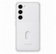 SAMSUNG műanyag telefonvédő (közepesen ütésálló, cserélhető átlátszó + bankkártya tartó hátlap) FEHÉR Samsung Galaxy S23 (SM-S911)