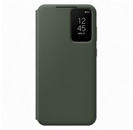 SAMSUNG tok álló (aktív FLIP, oldalra nyíló, Clear View Cover) SÖTÉTZÖLD Samsung Galaxy S23 Plus (SM-S916)