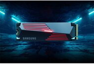 Samsung 1TB 990 Pro NVMe 2.0 Gen4 x4 M.2 2280 SSD r:7450MB/s w:6900MB/s hűtőbordával - MZ-V9P1T0GW
