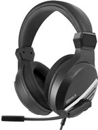 Vertux Fejhallgató - MANILA 7.1 (50mm driver,flexibilis, mikrofon, 3,5mm Jack, Multi-platform, RGB LED, fekete)