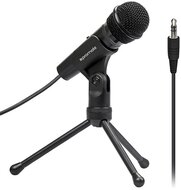 Promate AUX Mikrofon - TWEETER (Plug & Play, flexibilis, 1,8m kábel, fekete)