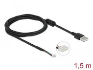 Delock modul kábel USB 2.0 A típusú apa és 4 tűs kamera apa V6 1,5 m