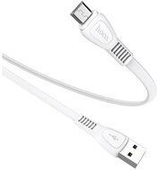 HOCO X40 adatkábel és töltő (USB - microUSB, 100cm, törésgátló, lapos kábel) FEHÉR