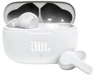 JBL WAVE 200 bluetooth fülhallgató SZTEREO (v5.0, TWS, cseppálló, mélyhang kiemelés + töltőtok) FEHÉR
