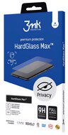 3MK HARD GLASS MAX PRIVACY képernyővédő üveg (3D full cover, íves, betekintés elleni védelem, 0.3mm, 9H) FEKETE Apple iPhone 14 Pro Max