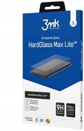 3MK HARD GLASS MAX LITE képernyővédő üveg (3D full cover, íves, ujjlenyomat mentes, karcálló, 0.3mm, 9H) FEKETE Motorola Moto G13 Motorola Moto G23
