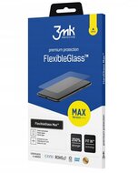 3MK FLEXIBLE GLASS MAX képernyővédő üveg (2.5D, flexibilis, lekerekített szél, ultravékony, 0.2mm, 7H) FEKETE Apple iPhone 14 Pro Max