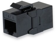 Equip RJ45 Keystone Toldó - 121179 (UTP, Cat6, árnyékolatlan, műanyag, fekete) 8db/csomag