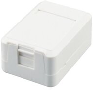 Equip Keystone Fali doboz - 125121 (1 port, Cat5e/Cat6/Cat6A, árnyékolatlan, porvédő, fehér)