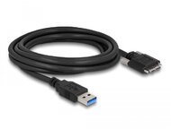 Delock Kábel USB 3.0 A-Típusú dugó - Micro-B Típusú dugó csavarokkal ellátott 1 m