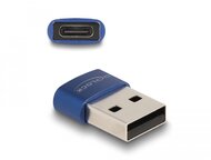 Delock USB 2.0 adapter A-típusú USB apa - USB Type-C anya kék