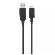 SAMSUNG adatkábel és töltő (USB - microUSB, 80cm) FEKETE