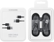 SAMSUNG adatkábel és töltő 2db (USB - Type-C, gyorstöltés támogatás, 150cm) FEKETE