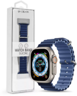 DEVIA APPLE WATCH SZILIKON SPORT SZÍJ - DELUXE SERIES SPORT6 SILICONE TWO-TONE WATCH BAND - 42/44/45/49 MM - BLUE