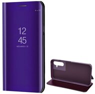 Tok álló (aktív FLIP, oldalra nyíló, asztali tartó funkció, tükrös felület, Mirror View Case) LILA Samsung Galaxy A54 5G (SM-A546)