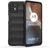 Szilikon telefonvédő (közepesen ütésálló, kamera védelem, 3D minta) FEKETE Motorola Moto G32 (XT2235)