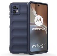 Szilikon telefonvédő (közepesen ütésálló, kamera védelem, 3D minta) SÖTÉTKÉK Motorola Moto G32 (XT2235)