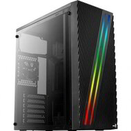Aerocool Streak RGB ATX Fekete Akril üveg számítógépház