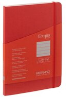 Fabriano Ecoqua Plus A5 80 lapos piros vonalas notesz