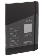 Fabriano Ecoqua Plus A5 80 lapos fekete pontozott notesz