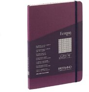 Fabriano Ecoqua Plus A5 80 lapos lila kockás notesz