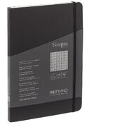 Fabriano Ecoqua Plus A5 80 lapos fekete kockás notesz