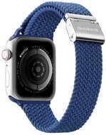 DUX DUCIS pótszíj (egyedi méret, textil, állítható) SÖTÉTKÉK Apple Watch Series 1,2,3,4,5,6,7,8,SE