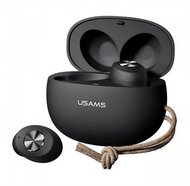 USAMS US SERIES bluetooth fülhallgató SZTEREO (v5.3, TWS, zajszűrő, mikrofon, + töltőtok) FEKETE