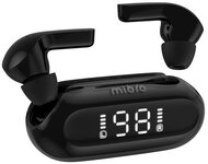 MIBRO EARBUDS 3 bluetooth fülhallgató SZTEREO (v5.3, TWS, mikrofon, zajszűrő, LED kijelző + töltőtok) FEKETE