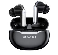 AWEI T50 bluetooth fülhallgató SZTEREO (v5.3, TWS, mikrofon, zajszűrő + töltőtok) FEKETE