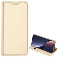 DUX DUCIS SKIN PRO tok álló, bőr hatású (FLIP, oldalra nyíló, bankkártya tartó, asztali tartó funkció) ARANY Samsung Galaxy A54 5G (SM-A546)