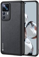 DUX DUCIS FINO szilikon telefonvédő (műanyag belső, közepesen ütésálló, rács minta) FEKETE Xiaomi 12TXiaomi 12T Pro