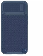 NILLKIN TEXTURED S műanyag telefonvédő (szilikon keret, 3D minta, kamera védelem, Magsafe rögzítésű) SÖTÉTKÉK - Apple iPhone 14 Plus