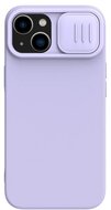 NILLKIN CAMSHIELD SILKY MAGNETIC szilikon telefonvédő (mágneses, plüss belső, kamera védelem, környezetbarát) LILA - Apple iPhone 14 Plus