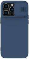 NILLKIN CAMSHIELD SILKY MAGNETIC szilikon telefonvédő (mágneses, plüss belső, kamera védelem, környezetbarát) SÖTÉTKÉK - Apple iPhone 14 Pro