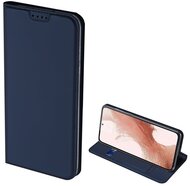 DUX DUCIS SKIN PRO tok álló, bőr hatású (FLIP, oldalra nyíló, bankkártya tartó, asztali tartó funkció) SÖTÉTKÉK - Samsung Galaxy S23 Plus