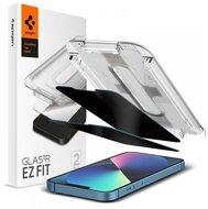 SPIGEN EZ FIT képernyővédő üveg 2db (2.5D, karcálló, betekintés elleni védelem, 0.2mm, 9H) ÁTLÁTSZÓ - Apple iPhone 13/Apple iPhone 13 Pro/Apple iPhone 14