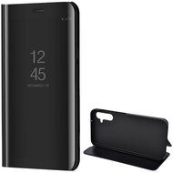 Tok álló (aktív FLIP, oldalra nyíló, asztali tartó funkció, tükrös felület, Mirror View Case) FEKETE - Samsung Galaxy A54 5G