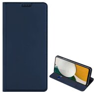 DUX DUCIS SKIN PRO tok álló, bőr hatású (FLIP, oldalra nyíló, bankkártya tartó, asztali tartó funkció) SÖTÉTKÉK Samsung Galaxy A34 5G (SM-A346)