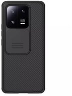 NILLKIN CAMSHIELD PRO műanyag telefonvédő (szilikon keret, közepesen ütésálló, kamera védelem, csíkos minta) FEKETE Xiaomi 13 Pro